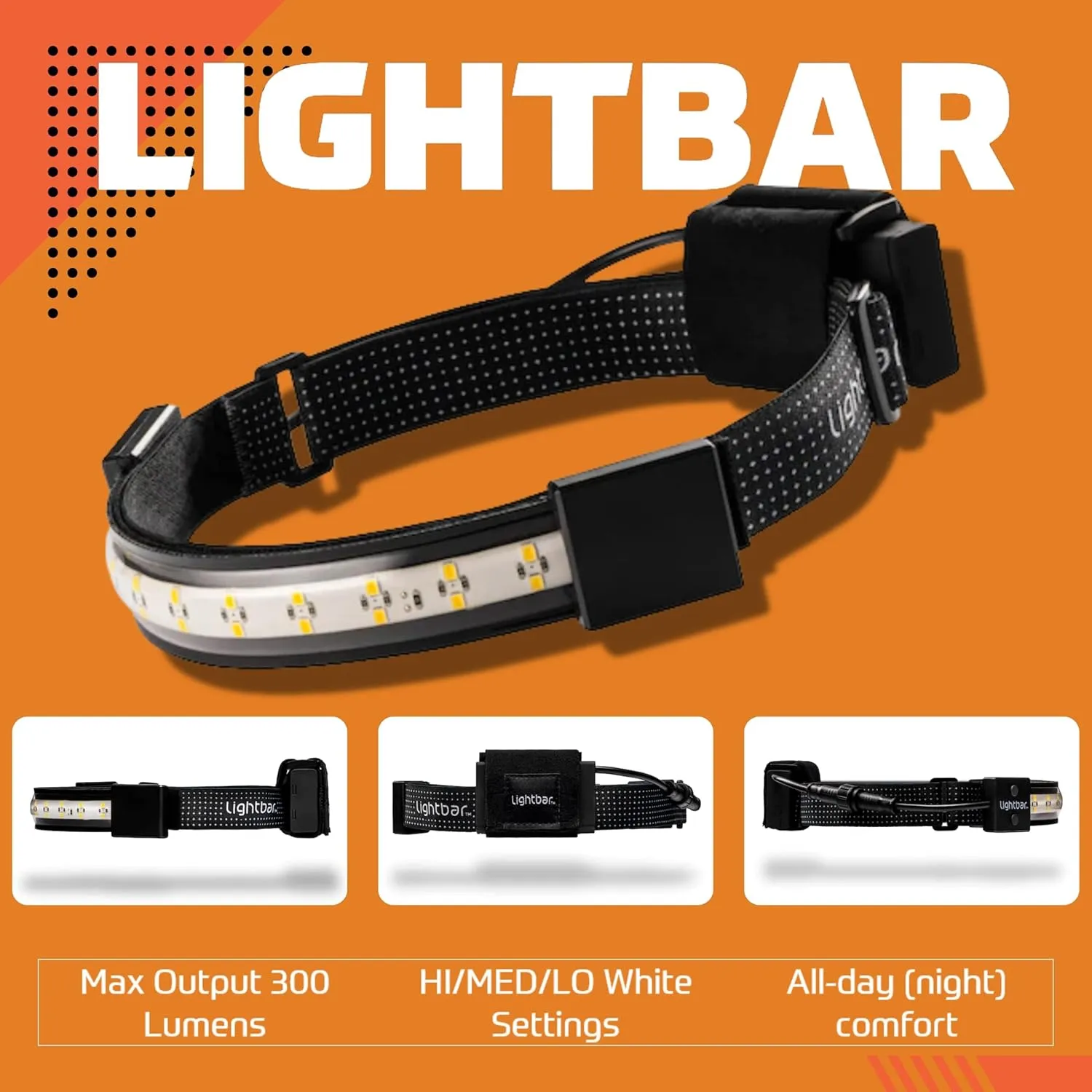 | LED Headlamp, 300 to 500 Lumens, Spot Light Mode and Red Light Modes Available On Select Models - Perfect for Camping Running Biking Fishing Construction