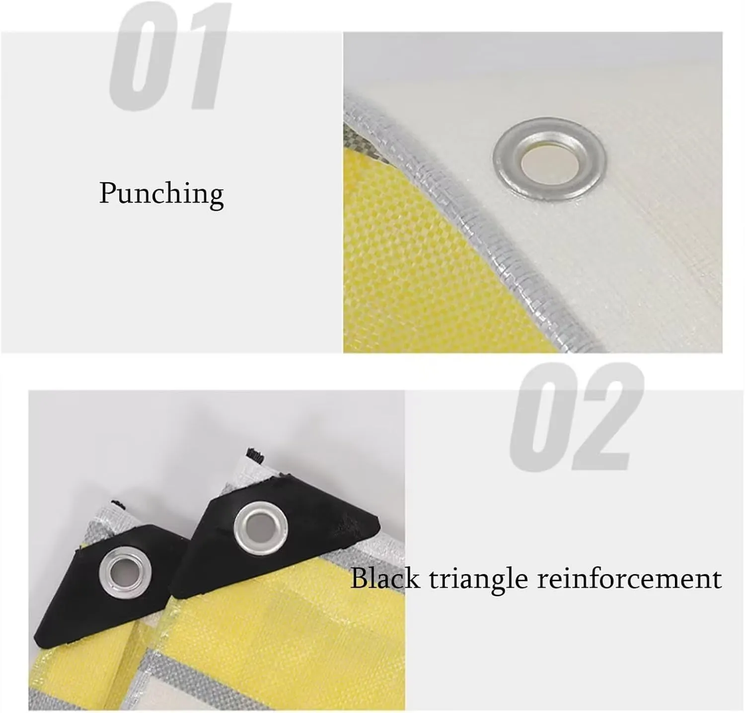 0.35mm Thick Tarp Canvas, 220 g/m² Tarp Sheet Cover with Reinforced Grommets for Outdoors, Truck, Water Resistant, UV Resistant Tarpaulin Cover