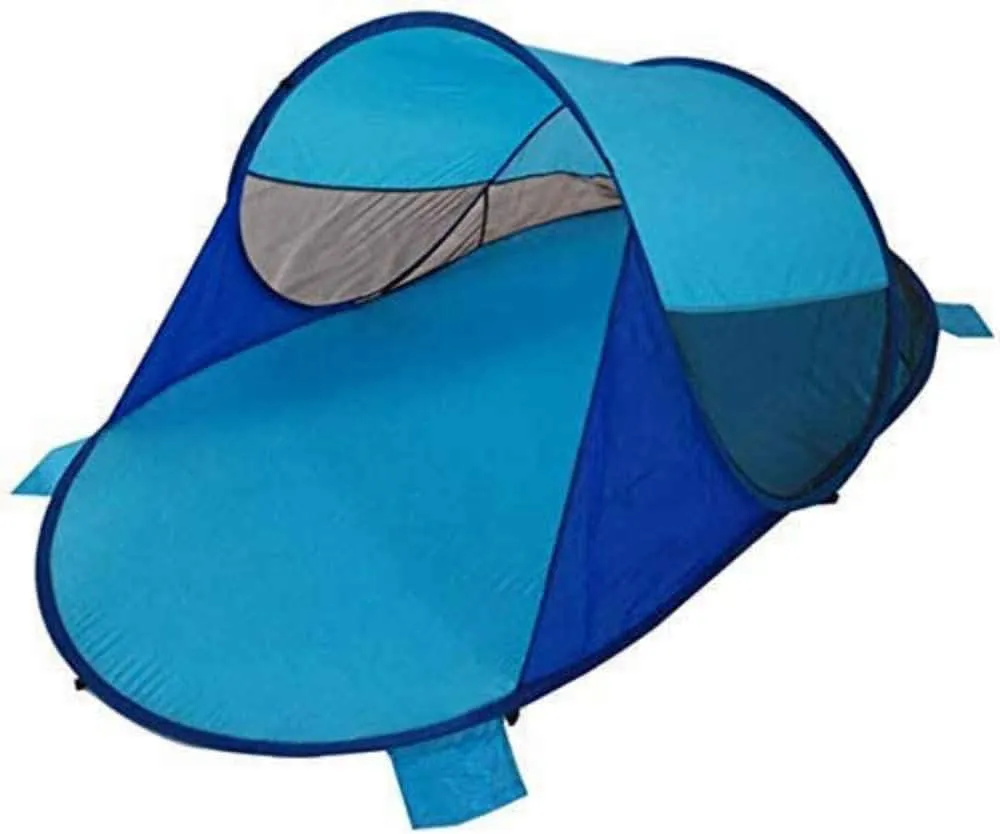 1-2 People Beach Tent, Waterproof Sun Shelter, Tarp Outdoor Shade Canopy for Family Holiday Party,Blue