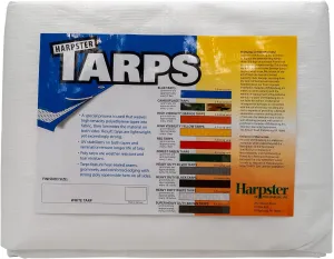 10 Ft. X 30 Ft. Heavy Duty 6 Oz. White Tarp 11-12 Mil Thick