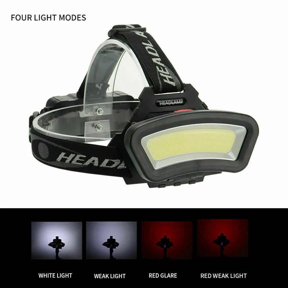 1000000LM COB LED Headlamp Headlight Torch USB Rechargeable Flashlight Work