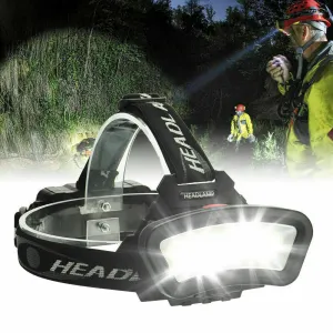 1000000LM COB LED Headlamp Headlight Torch USB Rechargeable Flashlight Work