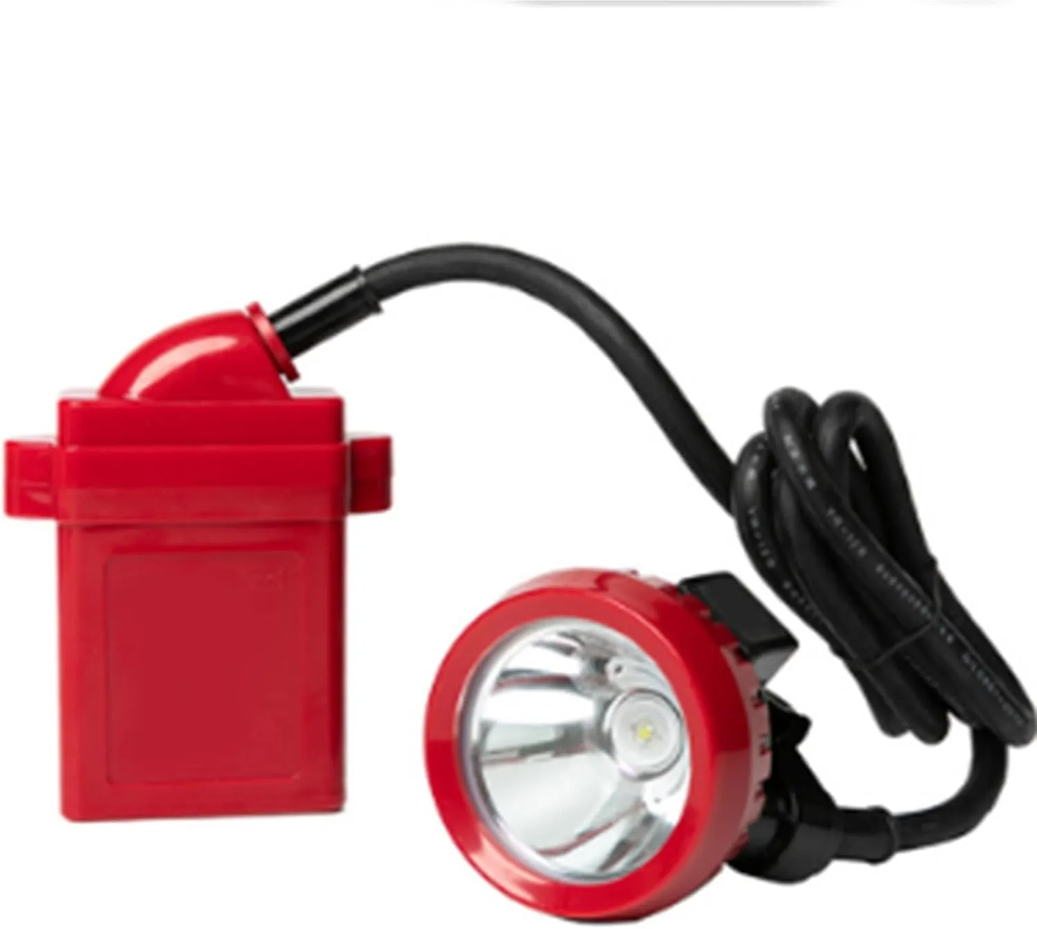 10W High Brightness LED Mining Lamp,220V with Charger Miner Lamp Waterproof Explosion-Free Led Helmet Light for Camping, Fishing, Hunting(Red)