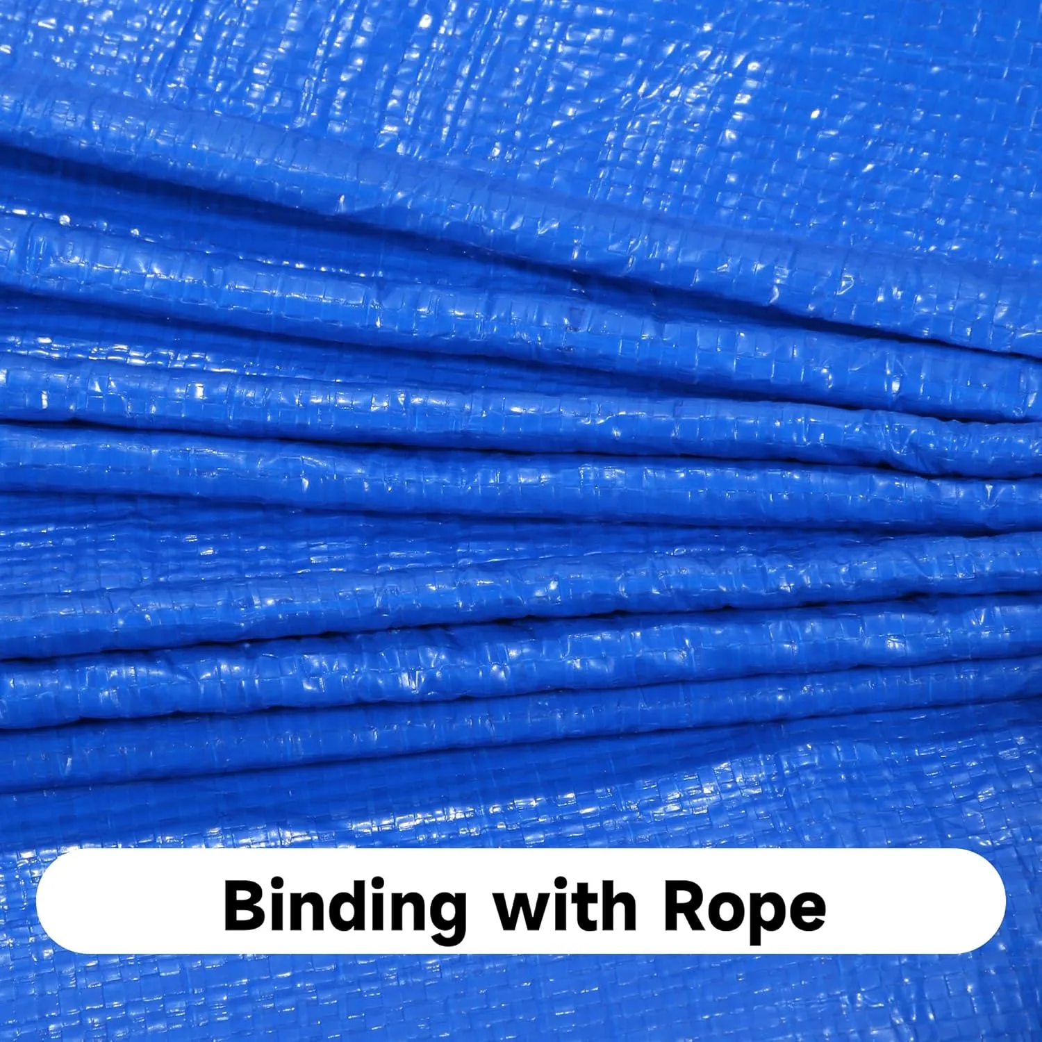 12x20 10Mil Heavy Duty Blue Tarps, UV Resistant & Waterproof Tarp with Grommets, Durable Poly Soft Surface Tear Resistance Tarpaulin, Cover for Patio/Vehicle/Pool/Boat/Tent, Full Size