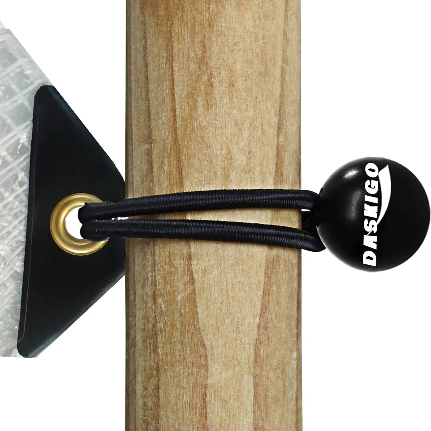 13 x 13Ft Heavy Duty Waterproof Tarps Reinforced Mesh Clear Tarp Cover Sheet & 6 PCS Bungee Balls