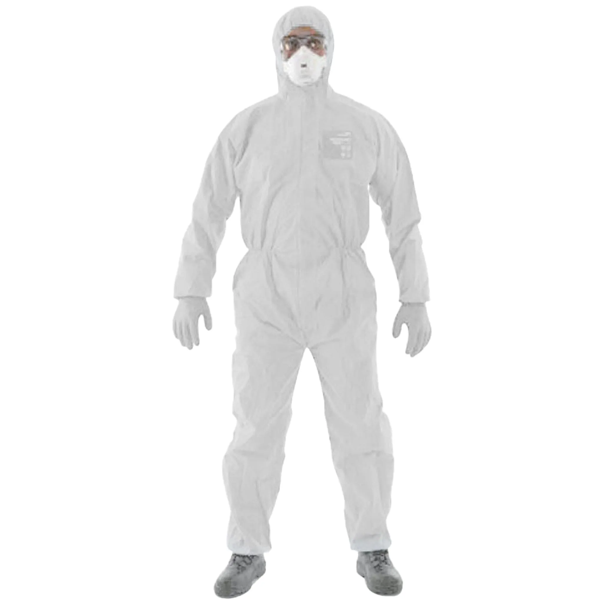 1500 Plus Coverall with 3-Piece Hood - White