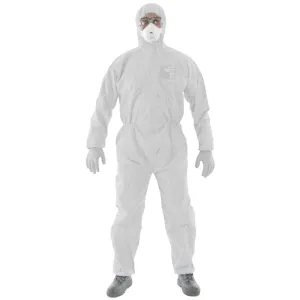1500 Plus Coverall with 3-Piece Hood - White