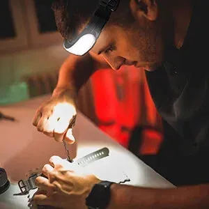 1500lm High Power LED Headlamp, USB Rechargeable COB Flashlight, 7500mAh Battery, Camping & Fishing Torch Lantern
