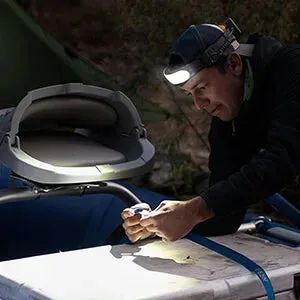 1500lm High Power LED Headlamp, USB Rechargeable COB Flashlight, 7500mAh Battery, Camping & Fishing Torch Lantern