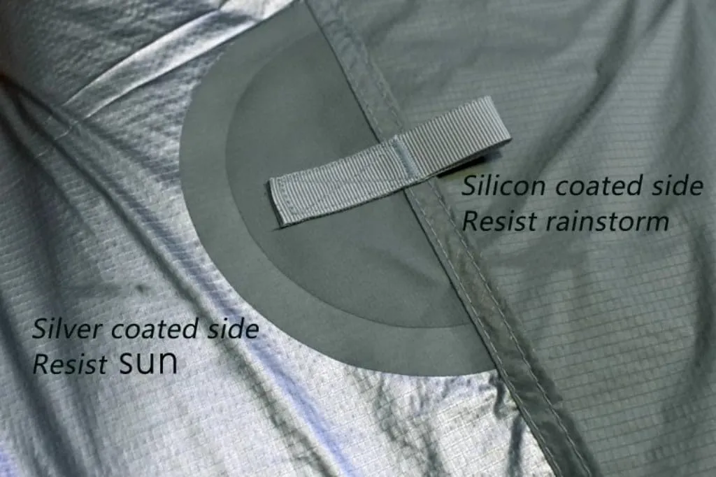 15D Silicon-Coated Nylon Canopy Tent Sun Shelter Tarp Tent 10x13ft 10x10ft (10 x 10 ft)