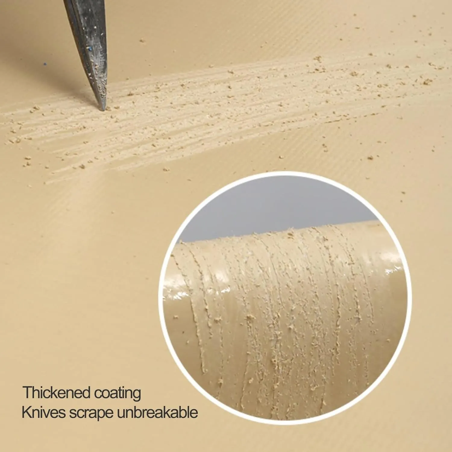 1.5x6m/2x2m/2x3m/3x6m Tarpaulin Heavy Duty 500g/㎡ Waterproof Tarp Large Ground Camping Sheet with Sturdy Eyelets for Outdoor Furniture Caravan Car Cover, Beige(1x4m)