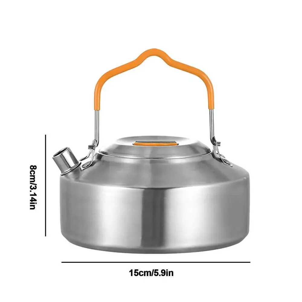 1L Stainless Steel Camping Boil Water Kettle