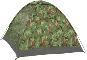 1Pc Camouflage Tent for One Person Lightweight Instant Pop Up Hiking Tent for Outdoor Camping Quick Setup UV Protection Random Color