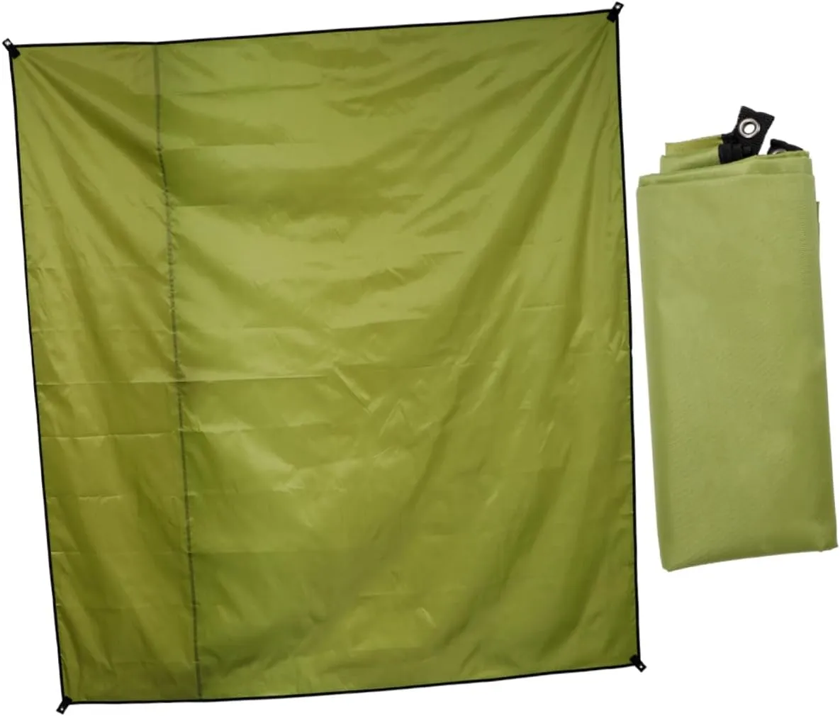 1pc Oxford Cloth Camping Mat Portable Outdoor Blanket for Beach Hiking Picnic Uv Multi-Functional Ground Mat Army Green
