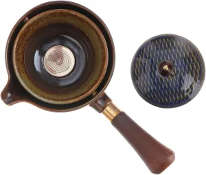 1Set Chic Automatic Teapot Set Portable Home Travel Heat Resistant Design for Loose Leaf and Teabags Includes Cup Lid and Tray Tea Serving
