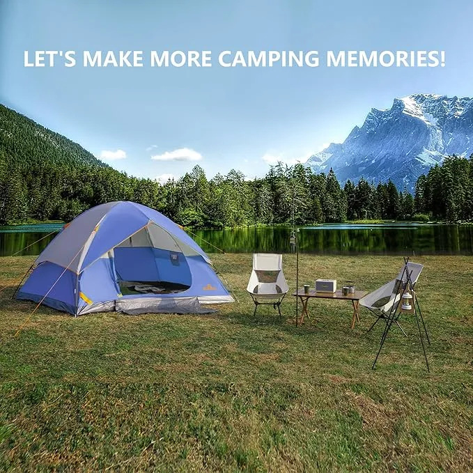 2-12 Person Tents for Camping Waterproof, Backpack Double Layer Camping Tents, Perfect Picnics, Fishing and Backyard Camping