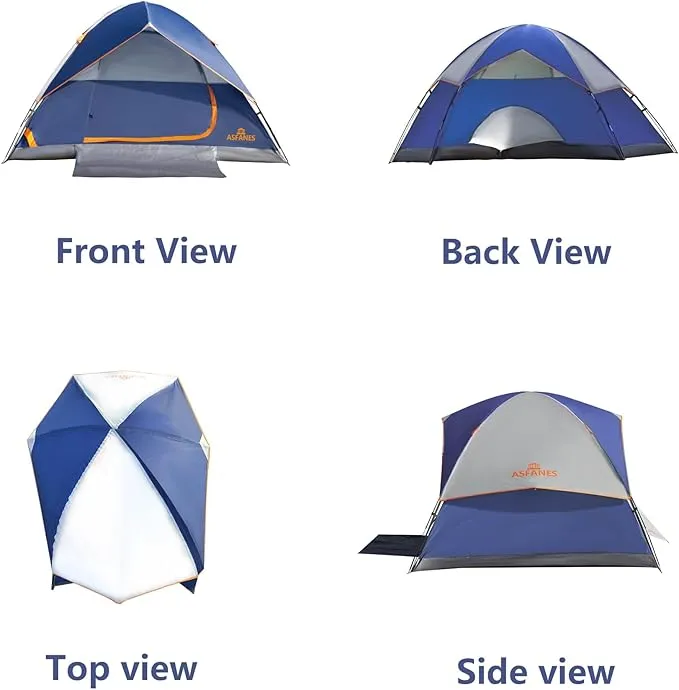 2-12 Person Tents for Camping Waterproof, Backpack Double Layer Camping Tents, Perfect Picnics, Fishing and Backyard Camping