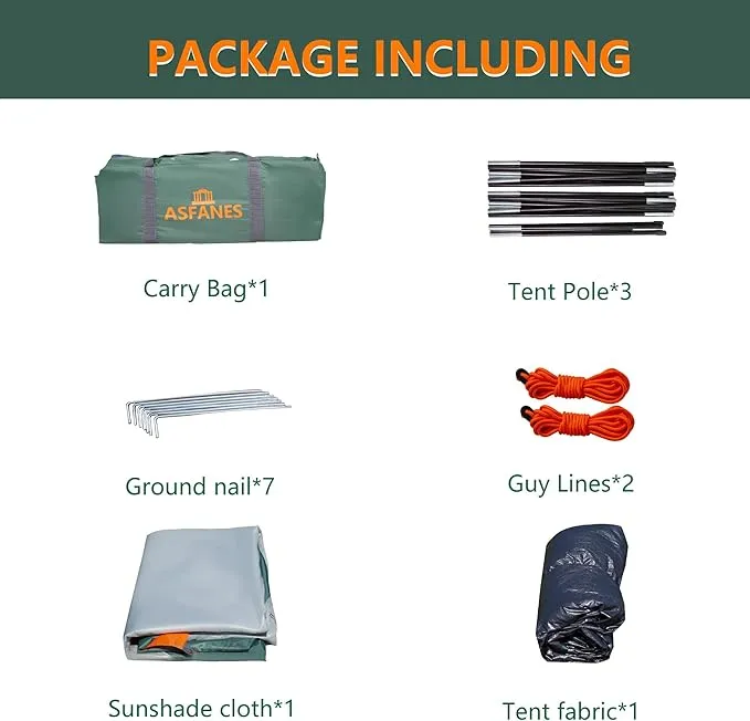 2-12 Person Tents for Camping Waterproof, Backpack Double Layer Camping Tents, Perfect Picnics, Fishing and Backyard Camping