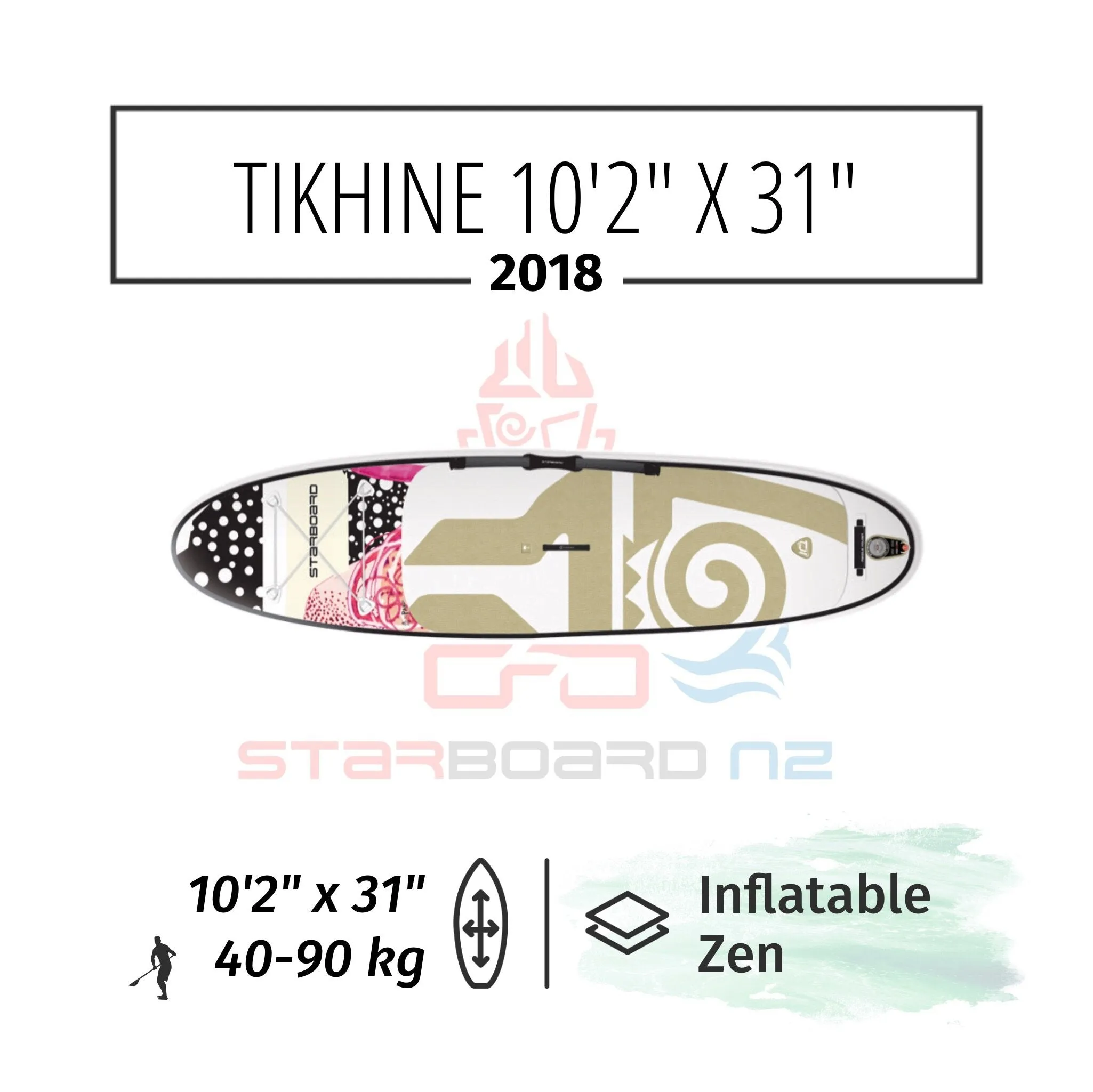 2018 INFLATABLE SUP 10'2"x31"x4.75" TIKHINE