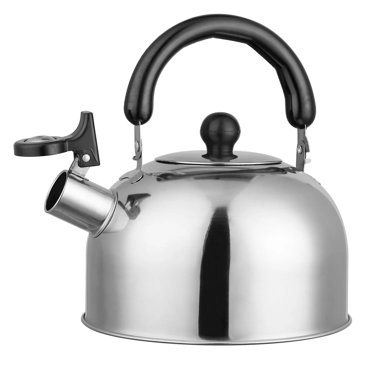 2.1 Quarts Stainless Steel Whistling Tea Kettle Stovetop Induction Gas Teapot