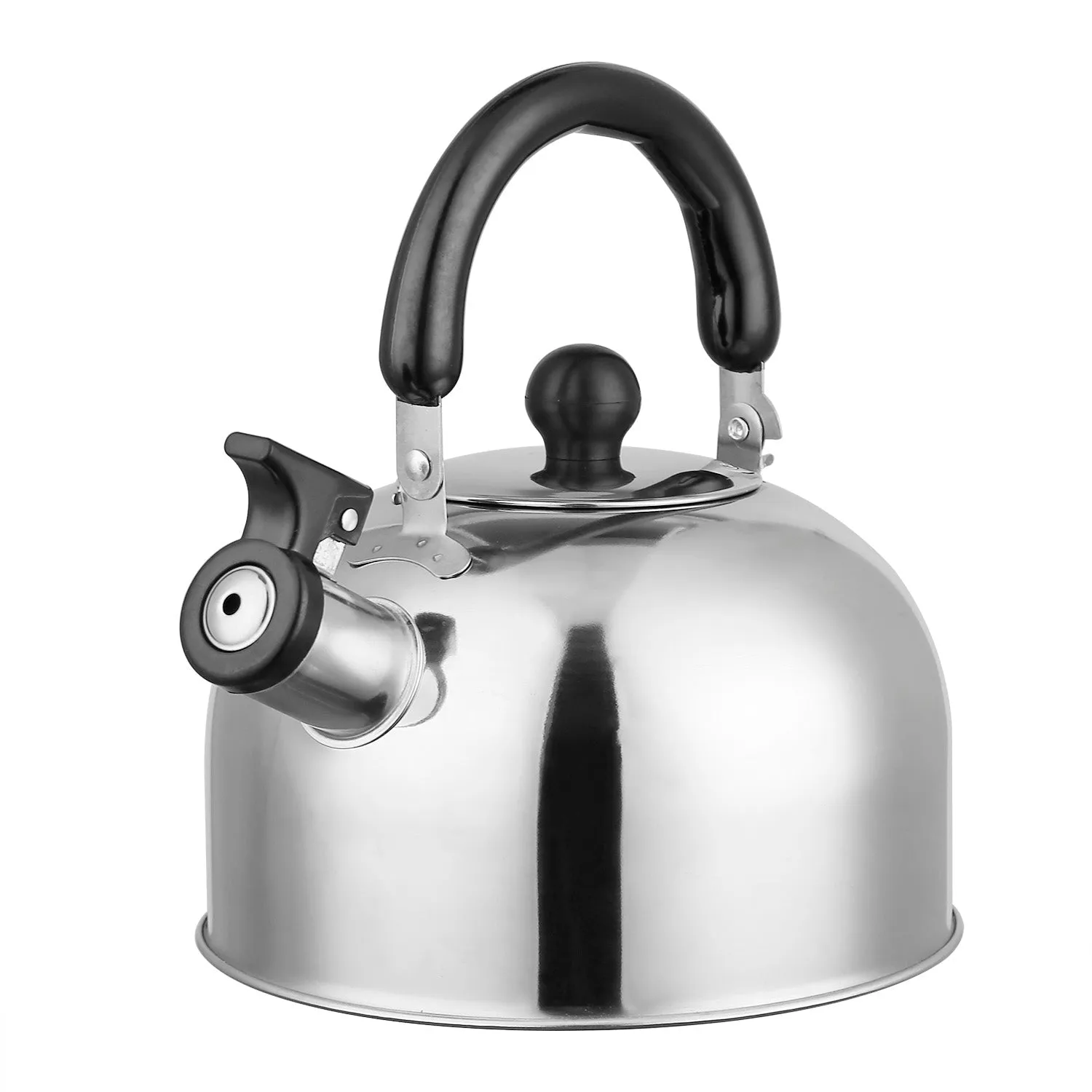 2.1 Quarts Stainless Steel Whistling Tea Kettle Stovetop Induction Gas Teapot