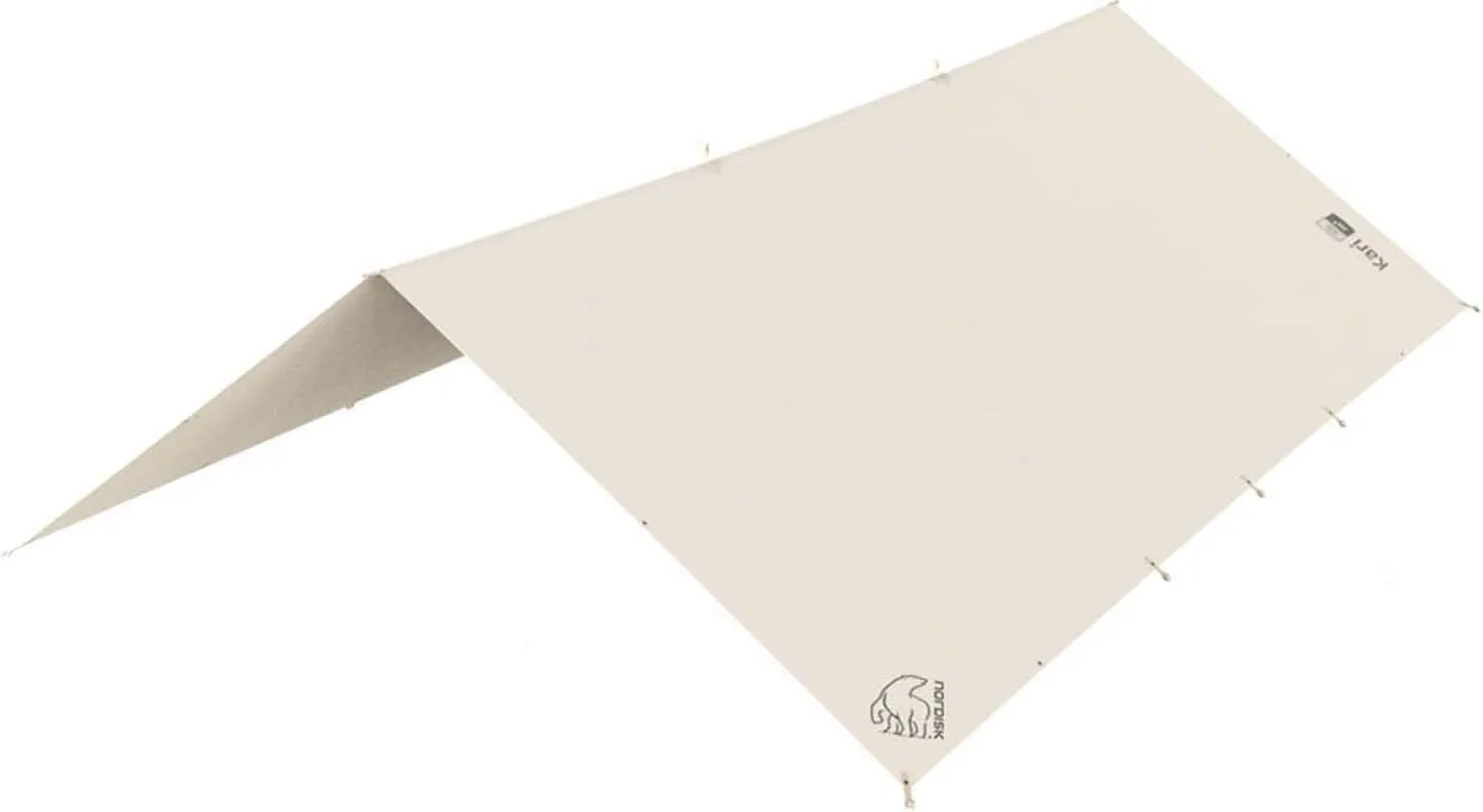 242046 Camping Tarp Set, Sun Shade, Kari 41 Basic Cotton TARP, Waterproof, Large