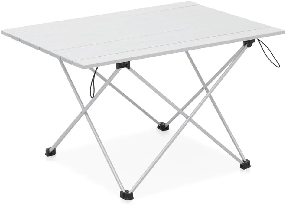 26" Folding Patio Aluminum Camping Table Lightweight Outdoor Compact Picnic Desk