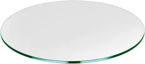 27 inch Round Glass Table Top - Tempered - 1/4" Thick Glass Surface, Safe Flat Polished, Multipurpose for Dining Table, Patio, Coffee and End Table