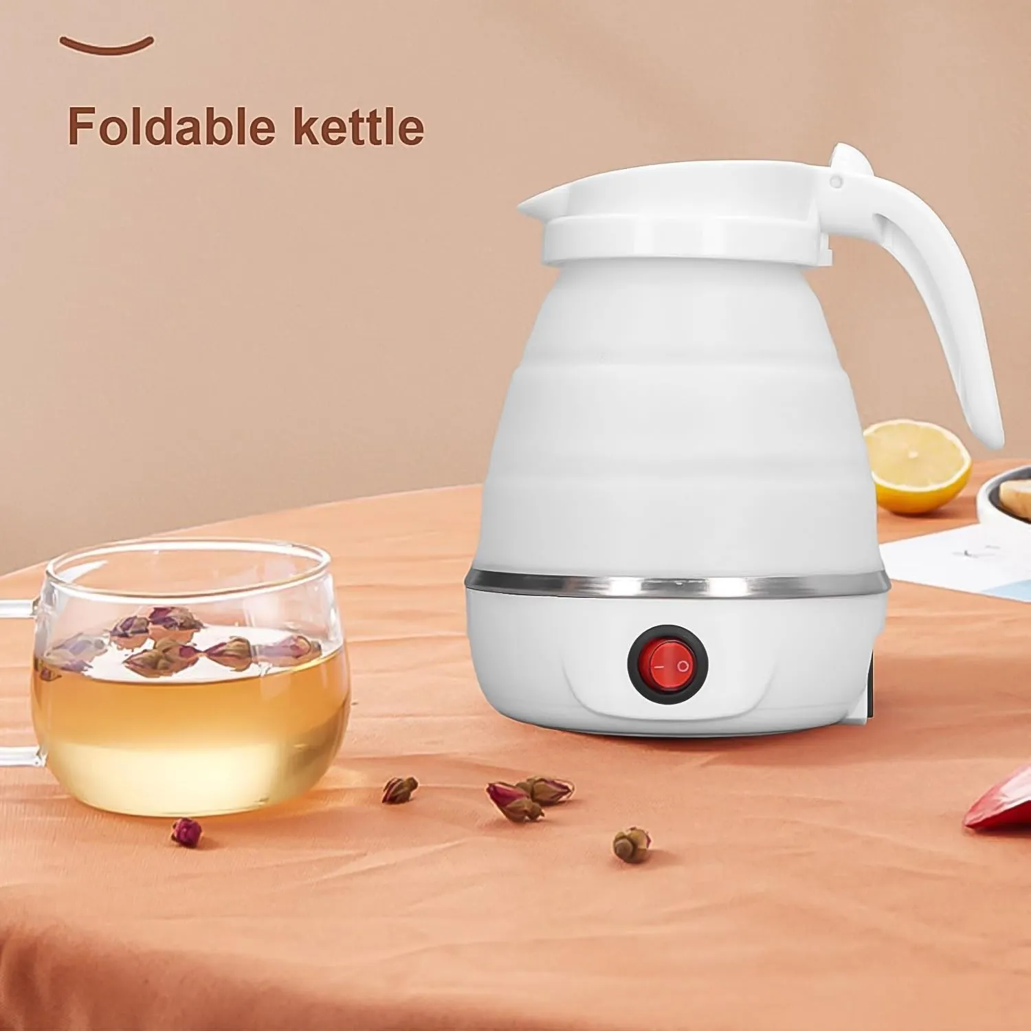 (304 Steel Folding Silicone) Travel Fast delivery 600W - & Price guarantee Kettle Electric Stainless