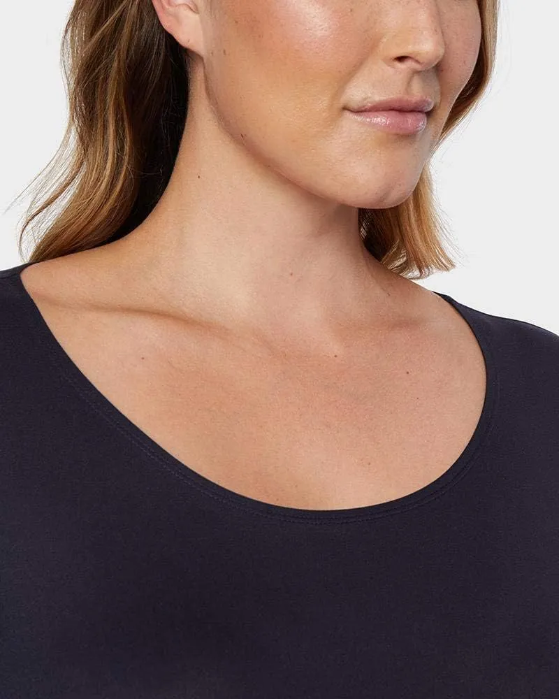 32 Degrees Heat Womens Ultra Soft Thermal Lightweight Baselayer Scoop Neck Long Sleeve Top