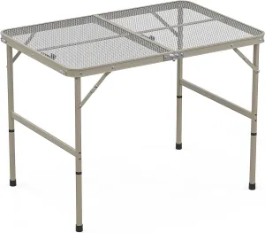 3ft Aluminum Folding Table - Lightweight Portable Outdoor Table with Locking Legs for Camping, Bbqs, Picnics, 3.6kg Compact Design & Easy Setup