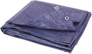 4 Mil Heavy Duty (15 Ft x 19-1/2 Ft.) Industrial Grade Waterproof Car Auto Motorcycle Tarp Tent Garage Shop Barn Tight Weave & Lamination