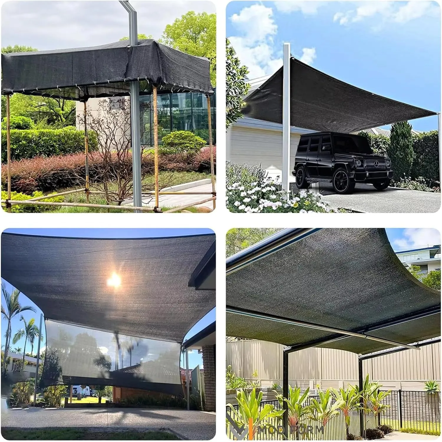 40% Shade Cloth for Garden 6.5X10Ft, Plant Shade Cloth for Greenhouse, Sunblock Mesh Tarp for Garden Plants, Vegetables, Flowers, Cucumbers,Lettuce, Tomatoes, UV Resistant.