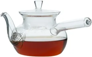 400ml Glass Teapot Side Handle Pot Heat Resistant Kettle Creative Kung Fu Tea Set
