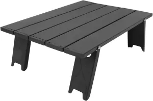 40x28CM Foldable Beach Table, Aluminum Folding Beach Table Portable Camping Table with Carry Bag Compact for Picnic Fishing Travel Outdoor Dining (640g Lightweight)