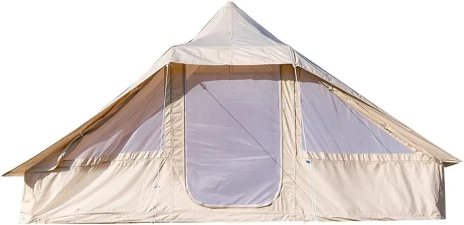 5-8 Man Camping Tent Waterproof 5000 PU Double Door Family Tent for Hiking Outdoor Festivals Backpacking Survival Travel