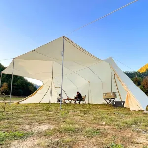 5-8 Person Tents for Camping with Porch Portable Cabana Tent Sun Shelter for Family Car Trip Festival Gathering and Picnic
