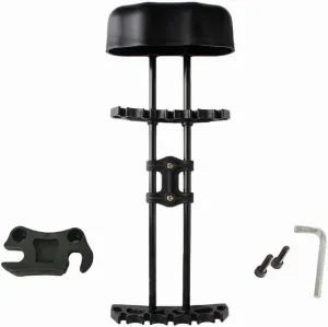 5 Arrow Bow Quiver for Archery Universal Hunting Quiver Quick Detach Quiver for Compound Bow and Recurve Bow Broadheads Lightweight Black