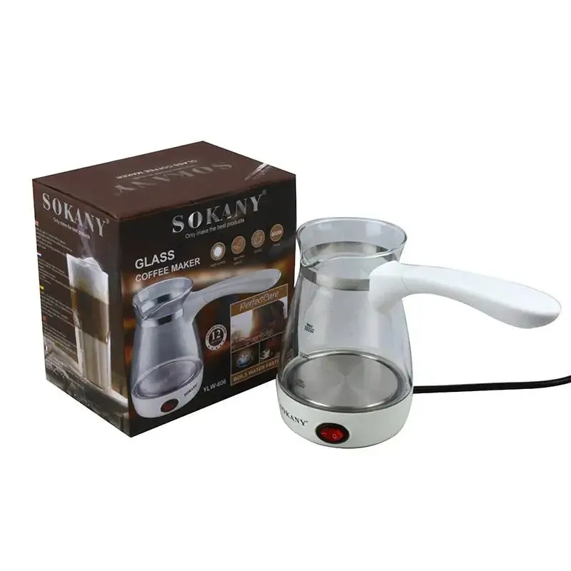 500Ml Electric Coffee Kettle 600W Coffee Maker Pot Portable Espresso Machine Fast Heat Resistant Eu Plug Waterproof