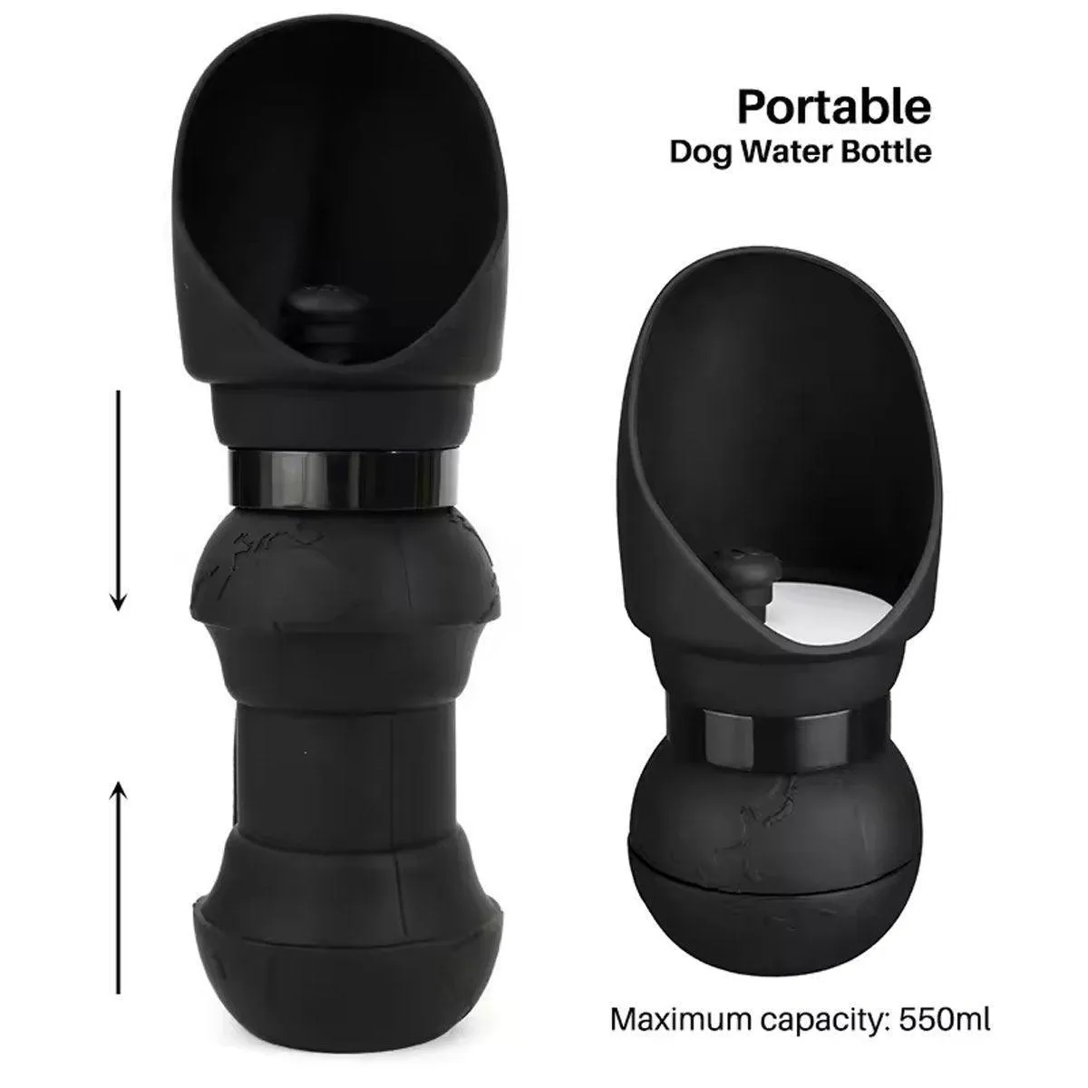 550ml Portable Dog Water Bottle Pet Travel Kettle Foldable Outdoor Drinking Cup