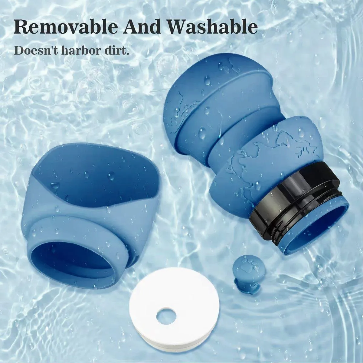 550ml Portable Dog Water Bottle Pet Travel Kettle Foldable Outdoor Drinking Cup
