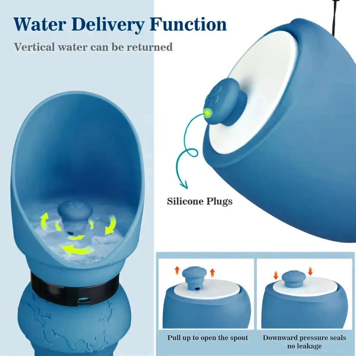 550ml Portable Dog Water Bottle Pet Travel Kettle Foldable Outdoor Drinking Cup