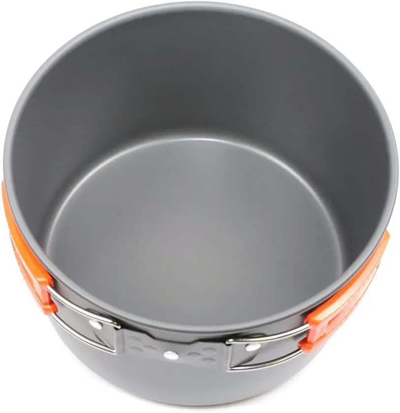 5pcs -20pcs Set TMKOOL Camping Cookware Mess Kit Outdoor Hiking Backpacking Picnic Cooking Bowl Non Stick Pot