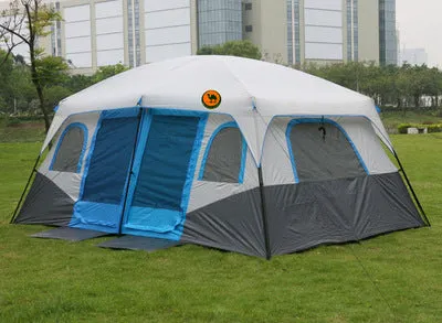 6-12 Person Double Layer Waterproof Ultralarge Camping