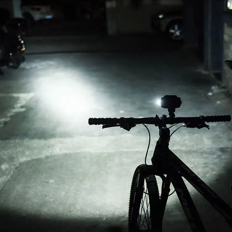 60000 Lumen 8-cell LED Headlamp or Bike Light IPX4 Waterproof Rechargeable Headlamp