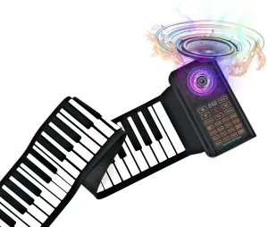 61 Keys Roll Up Piano Keyboard, Portable Piano With Storage Bag, Foldable Keyboard Travel Piano for Kids and Adult