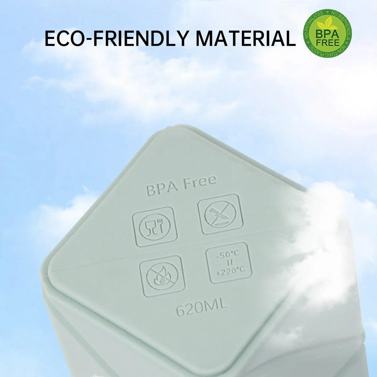 620ml Silicone Folding Water Bottle Food Grade Outdoor Sports Kettle High Temp