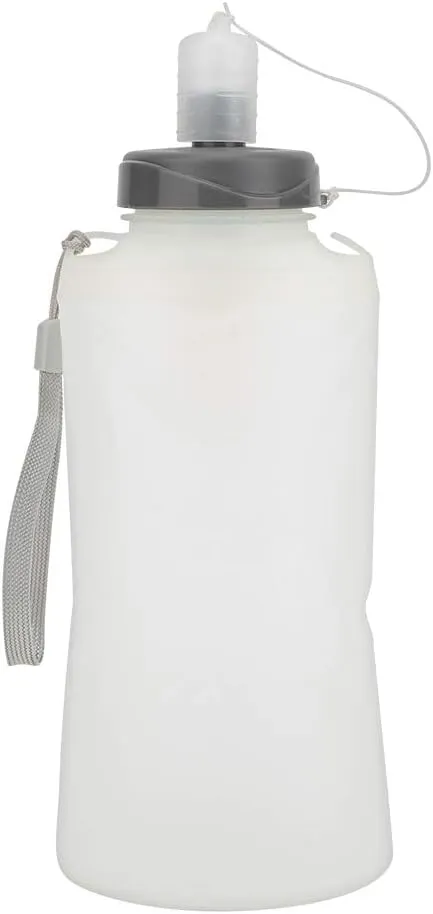750ml Large Opening Diameter Folding Soft Kettle Portable Silicone Water Cup Outdoor Running Drinking Bottle for Outdoor Travel