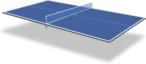 7ft Mid-Size Ping Pong Conversion Top Foldable & Portable Table Tennis Table Top for Indoor Games-Blue