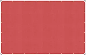 7'x9' Waterproof Sun Shade Sail Canopy Rectangle Sail Awning Tarp UV Shelter for Outdoor Patio Backyard - Custom Red Color